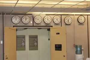 Time zone clocks.