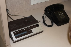 Answering machine, kids were once again amazed at what I had to put up with as a child.